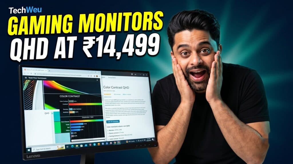 Best Gaming Monitors Under ₹15,000 in India (2026) — TechWeu buying guide