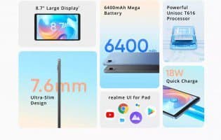 Realme Pad Mini will launch on April 4, full specs sheet leaks
-Techweu