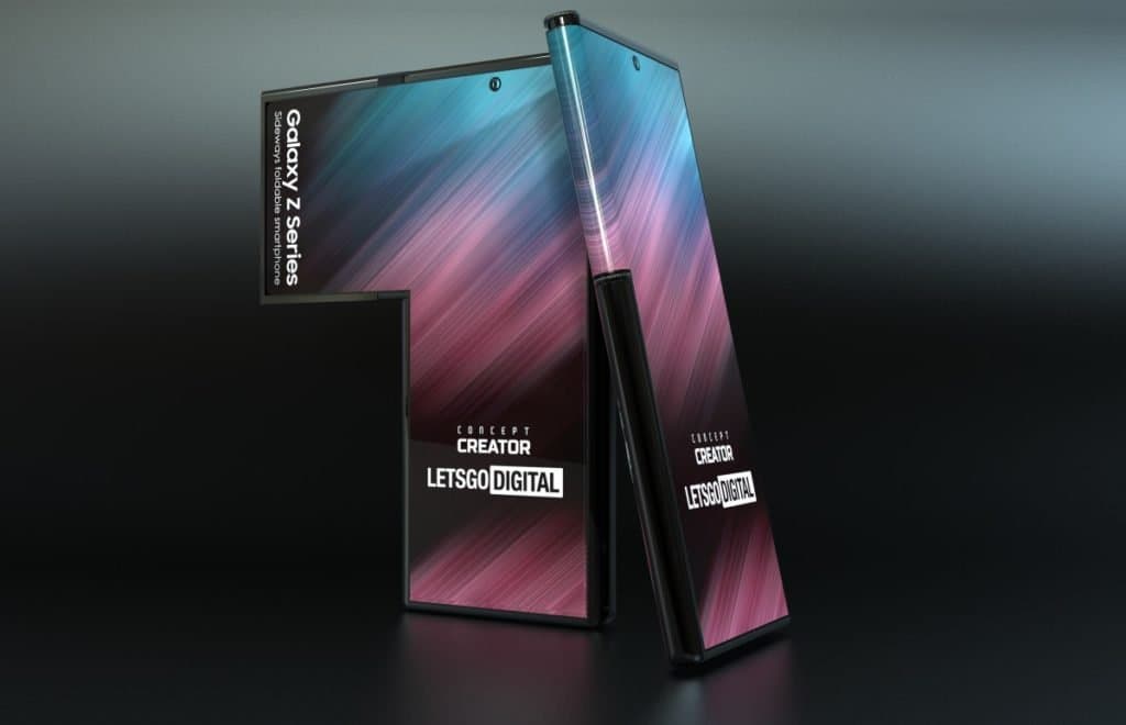 Samsung patented a phone with a sideways folding display
-Techweu