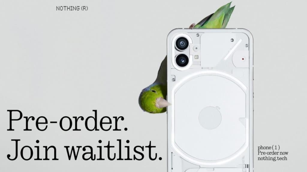 Fans can now join the waitlist for the Nothing phone (1)
-Techweu
