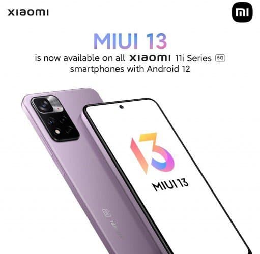 Xiaomi 11i and 11i HyperCharge receive Android 12-based MIUI 13 in India
-Techweu