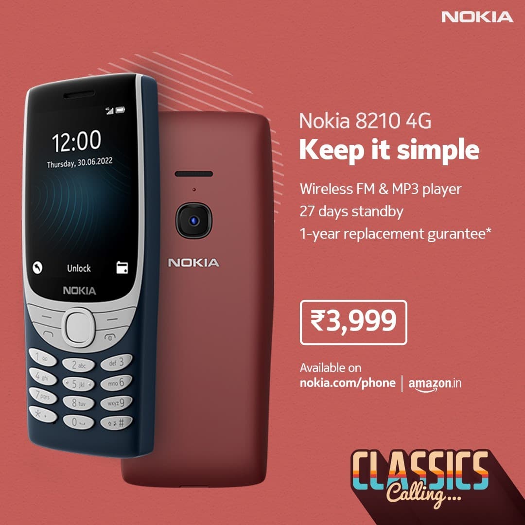 The Nokia 110 4G (2022) is a cheap phone that does the basics, 8210 4G launches in India