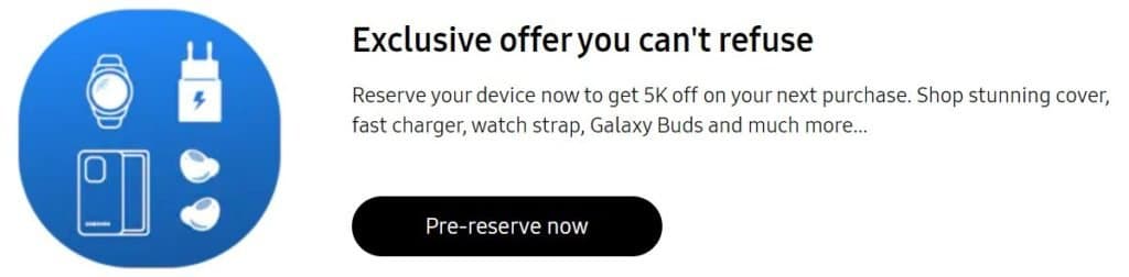 You can now pre-reserve a new Galaxy Z foldable in India
-Techweu
