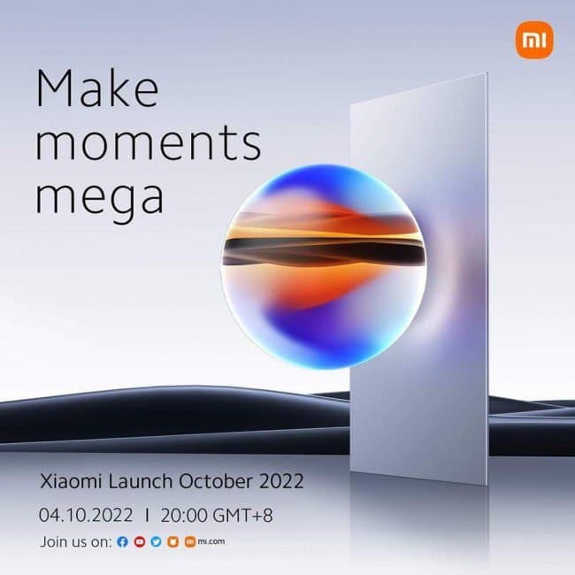 Xiaomi 12T series tipped to launch on October 4
-Techweu