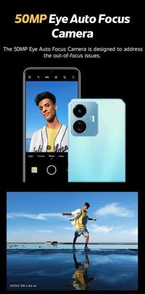 iQOO Z6 Lite’s camera and battery detailed
-Techweu