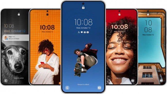 One UI 5 lockscreen options
