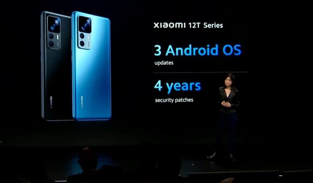 The Xiaomi 12T and 12T Pro will receive 3 major OS updates, 4 years of security patches
-Techweu