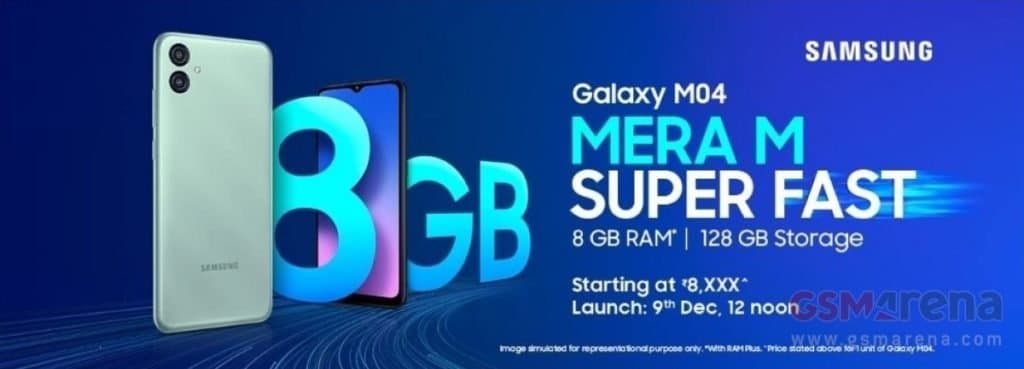Samsung Galaxy M04’s launch date, design, and key specs revealed by Amazon
-Techweu