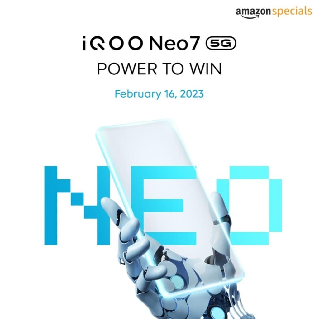 vivo brings iQOO Neo7 to India on February 16
-Techweu