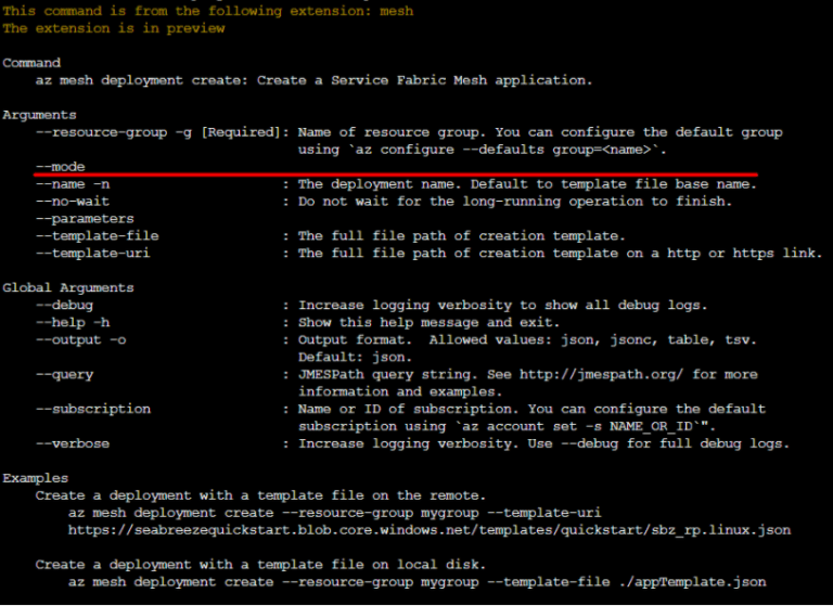 This command is implicitly deprecated because command group group deployment is deprecated and will be removed in a future -tehcweu