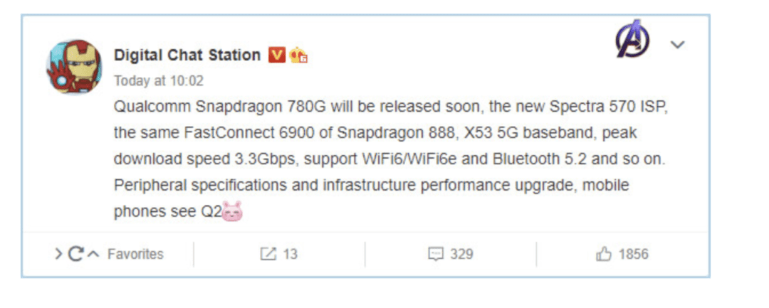 Snapdragon 780G to be upgraded with SD888 layer connectivity-Techweu
