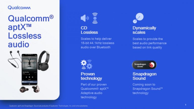 Qualcomm finally announced aptX Lossless audio for Bluetooth devices