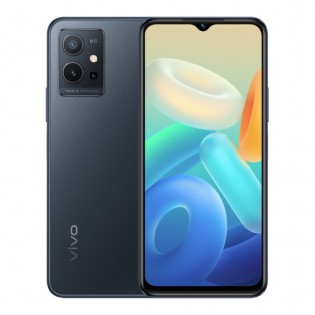 vivo Y55 5G Black and Blue