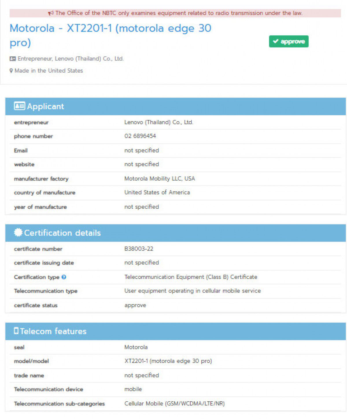 Motorola Edge 30 Pro is the rebranded Edge X30 for the global market