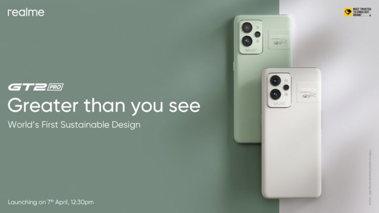 Realme GT 2 Pro is launching in India on April 7 after all
-Techweu