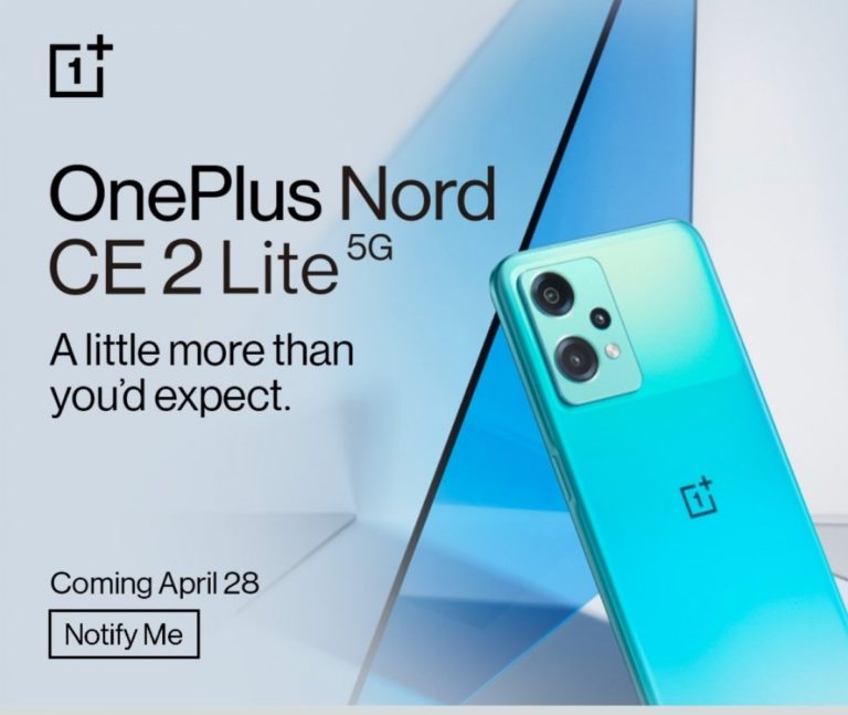 OnePlus Nord CE 2 Lite 5G is coming to India on April 28
-Techweu