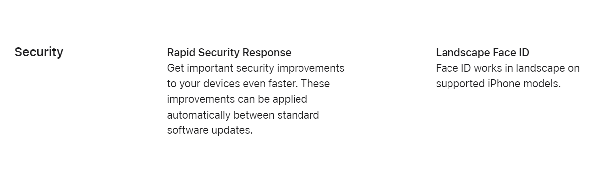 iOS 16 adds landscape support to Face ID on ''supported iPhone models''