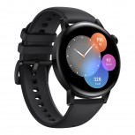 Huawei Watch GT 3 with black silicone strap