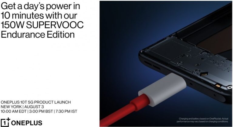 OnePlus 10T’s battery size confirmed, will charge faster than 10 Pro
-Techweu