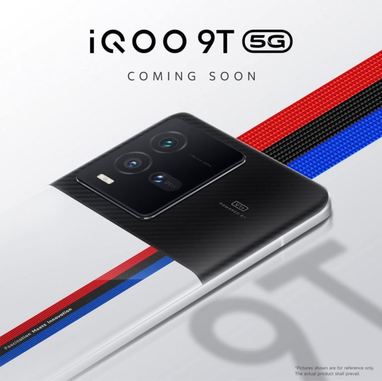 iQOO 9T design revealed in official image
-Techweu