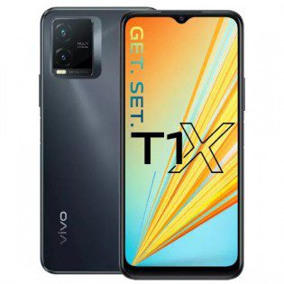 vivo T1x in black and blue