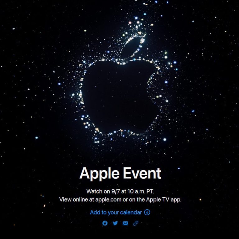 Apple to hold its next event on September 7 at Apple Park
-Techweu
