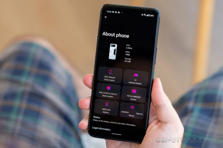 Asus ROG Phone 6D with Dimensity 9000+ appears on AnTuTu
-Techweu