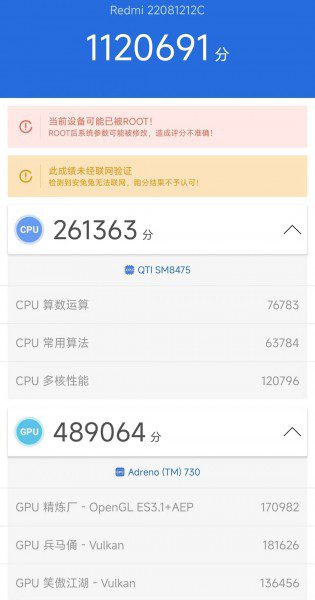 Redmi K50S Pro with Snapdragon 8+ Gen 1 chipset revealed by AnTuTu
-Techweu