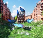 A peak at the AR experience at the Wasserschloss building