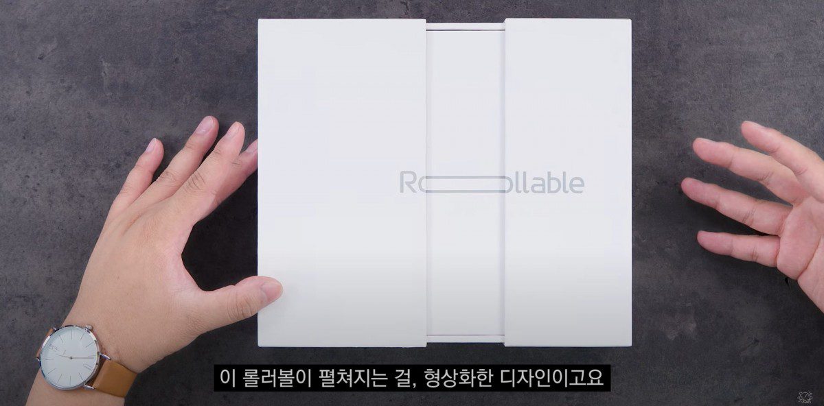 Video shows off the cool features of the LG Rollable and how its display wraps around the back