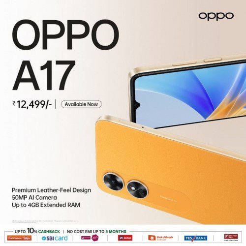 Oppo A17 and A77s launched in India
-Techweu