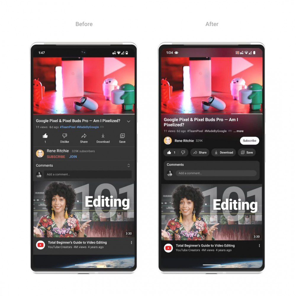 YouTube introduces precise seeking, pinch to zoom and other improvements