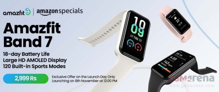 Amazfit Band 7’s India price revealed, sales begin November 8
-Techweu
